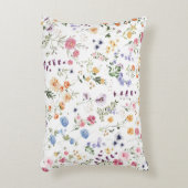 水カラフル色野花フローラ園 アクセントクッション (正面(垂直))