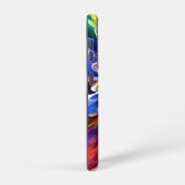 水カラフル色開花デザインフローラ SAMSUNG GALAXYケース (右側面)