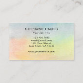 水カラフル色 名刺 (裏面)