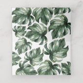 水カラヤシ結婚のテーブル座席表 プレイスカード (内部開封)