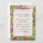 水カラーのメモリ内のフローラ悔やみや弔慰 (正面)