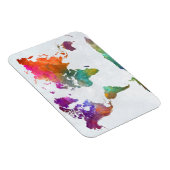 水カラーのワールドマップ マグネット (右側)