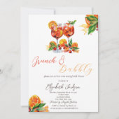 水カラーアペロルスピリッツOrange Brunch & Bubbly 招待状 (正面)