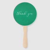 水カラーアロハルアウ（ハワイ式宴会）任意の年齢の誕生日パーティー ハンドファン (裏面)