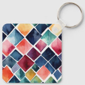 「水カラーアーガイルチャームキーチェーン」の詳細 キーホルダー (裏面)