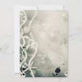 水カラーインクスプラッシュパールグレー結婚シー 招待状 (裏面)