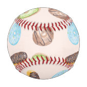 水カラーエクレイルドーナツおもしろいウィミスカルスウィート 野球ボール (裏面)