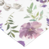 水カラーエレガントフローラバララベンダーパープル テーブルクロス (アングル)