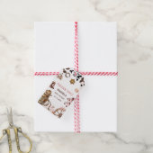 水カラーエレガントリトル女性のカーボーイロデオカントリーb ギフトタグ (より糸付き)