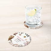 水カラーエレガントリトル女性のカーボーイロデオカントリーb ペーパーコースター (インサイチュ)