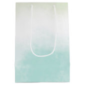 水カラーエレガントワイルドフラワーピーターベビーs ミディアムペーパーバッグ (裏面)