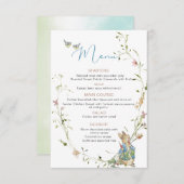 水カラーエレガントワイルドフラワーピーターベビーsh エンクロージャーカード (正面/裏面)