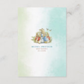 水カラーエレガントワイルドフラワーピーターベビーsh エンクロージャーカード (裏面)