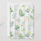 水カラーオレンジ&イエローリースブライダルシャワー 招待状 (裏面)