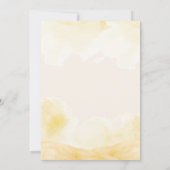 水カラーカウボーイニュートラルサザンファースト誕生日 招待状 (裏面)