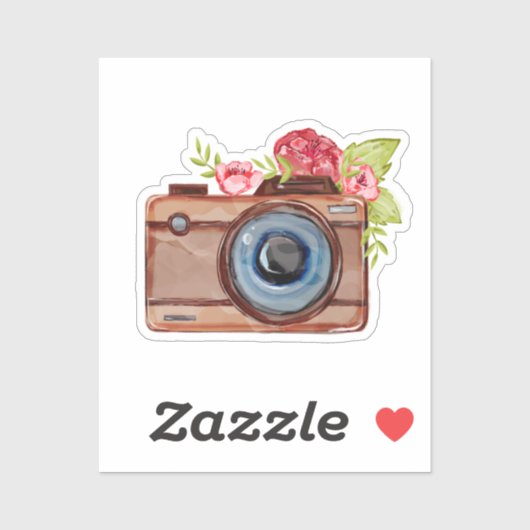 水カラーカメラ シール (シート)