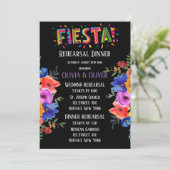 水カラーカラフルフローラフィエスタリハーサルディナー 招待状 (スタンド正面)