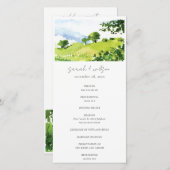 水カラーカントリーサイドヒルズ結婚式 プログラム (正面/裏面)