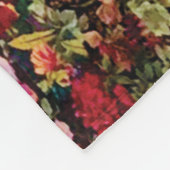 水カラーキルトティール（緑がかった色）フェード フリースブランケット (角)