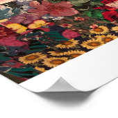 水カラーキルトデザインポスター ポスター (角)