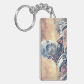 水カラーキーチェーンの司令官 キーホルダー (正面左)