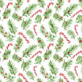 水カラークリスマスキャンディパーソナライズされたー フリースブランケット