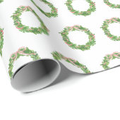 水カラークリスマスボウリース ラッピングペーパー (ロールコーナー)