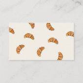 水カラークロワッサンベーカリーの名刺 名刺 (裏面)