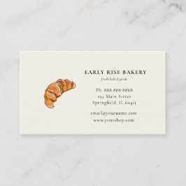 水カラークロワッサンベーカリーの名刺 名刺