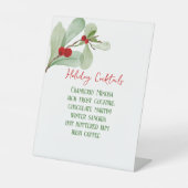 水カラーグリーナリーホリデーバーペデスタルサイン 台座サイン (正面)