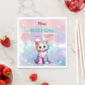 水カラーケチコーンミオグティック誕生日 スタンダードランチョンナプキン (インサイチュ)