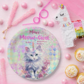 水カラーケチコーンミオグティック誕生日 ペーパープレート (パーティー)