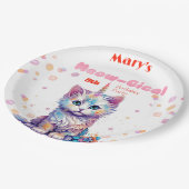 水カラーケチコーンミオグティック誕生日 ペーパープレート (アングル)