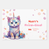 水カラーケチコーンミオグティック誕生日 ラッピングペーパーシート (正面)