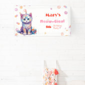 水カラーケチコーンミオグティック誕生日 横断幕 (インサイチュ)