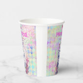 水カラーケチコーンミオグティック誕生日 紙コップ (右)