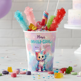 水カラーケチコーンミオグティック誕生日 紙コップ