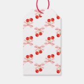 水カラーコケットさくらんぼサンキューメッセージカード ギフトタグ (裏面)