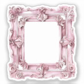 水カラーコケット要素 シール (正面)