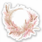 水カラーコケット要素 シール (正面)