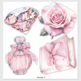 水カラーコケット要素 シール