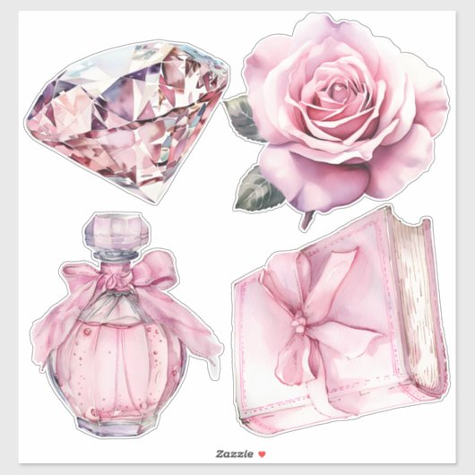 水カラーコケット要素 シール (シート)