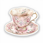 水カラーコケット要素 シール (正面)