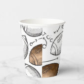 水カラーサッカーパーティーカップ 紙コップ (右)