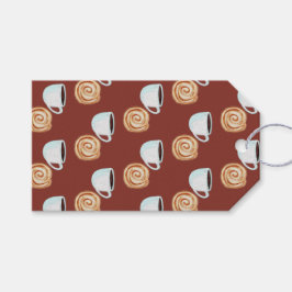 水カラーシナモンバンパストリーコーヒー ギフトタグ