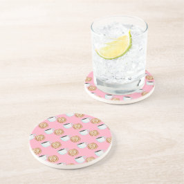 水カラーシナモンバンパストリーコーヒー コースター