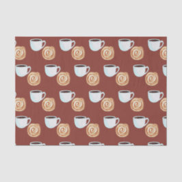 水カラーシナモンバンパストリーコーヒー 薄葉紙