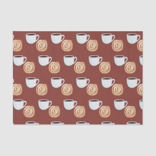 水カラーシナモンバンパストリーコーヒー 薄葉紙 (正面)