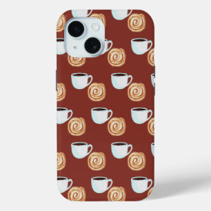 水カラーシナモンバンパストリーコーヒー iPhone 15ケース