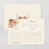 水カラーシャンパンバラレシピカード サンキューカード (正面/裏面)